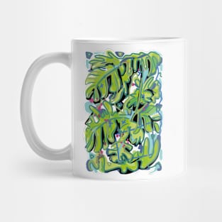 Cheese plant foliage Mug